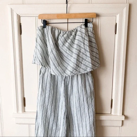 Joie Brogan Stripe Linen Jumpsuit